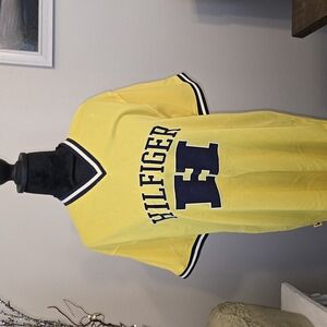 Tommy Hilfiger Yellow and Navy Jersey